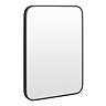 Arezzo Matt Black 800 x 600 Rectangular Mirror