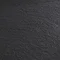 Arezzo Matt Black 800 x 800mm Frameless Quadrant Shower Enclosure with Black Tray  Feature Large Ima