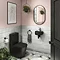 Arezzo Matt Black BTW Close Coupled Toilet + Soft Close Seat  Feature Large Image
