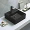 Arezzo Matt Black Ceramic Slotted Click Clack Basin Waste Profile Large Image