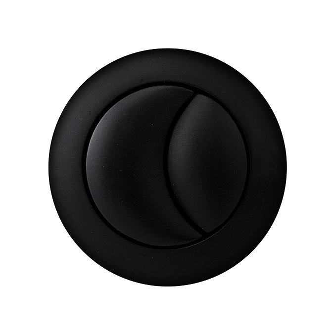 Arezzo Matt Black Cistern Flush Button - 48mm Hole  Profile Large Image