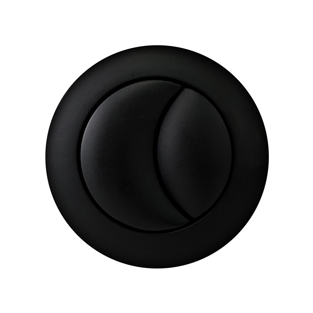 Arezzo Matt Black Cistern Flush Button