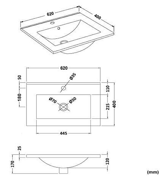 1800 x 800 Reinforced Bath