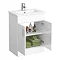 Arezzo Matt Black Complete Modern Bathroom Package Profile Large Image