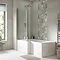 Arezzo Matt Black Complete Modern Bathroom Package (Inc. L-Shaped Bath) Newest Large Image
