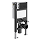Arezzo Matt Black Complete Wall Hung Square Toilet & 400mm Basin Set - Matt Black Flush