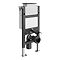 Arezzo Matt Black Complete Wall Hung Square Toilet Set - Matt Black Flush