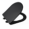 Arezzo Matt Black Complete Wall Hung Toilet and 600mm Basin Set - Matt Black Flush