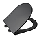 Arezzo Matt Black Complete Wall Hung Toilet Set - Matt Black Flush