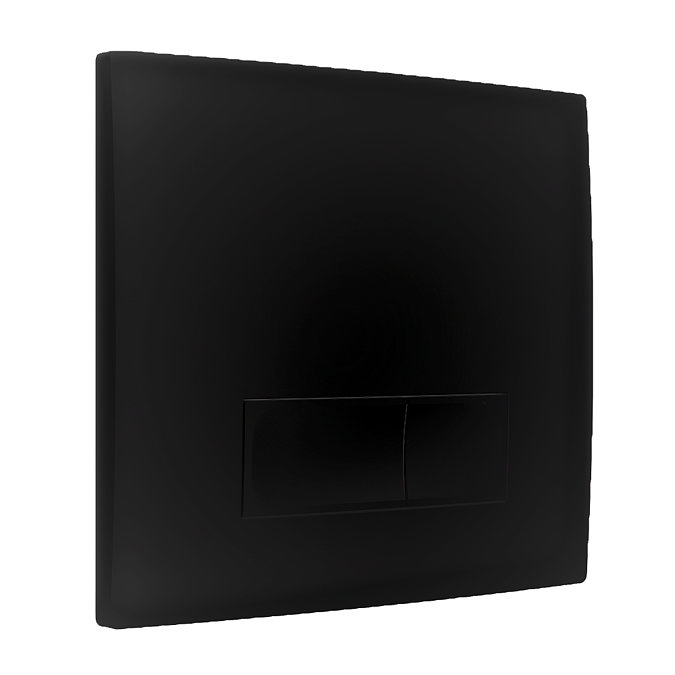 Arezzo Matt Black Dual Flush Plate