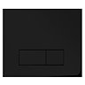 Arezzo Matt Black Dual Flush Plate Large Image