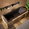 Arezzo Matt Black Easy Clean Click Clack Bath Waste with Overflow