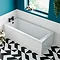 Arezzo Matt Black Easy Clean Click Clack Bath Waste with Overflow  In Bathroom Large Image