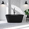Arezzo Matt Black Freestanding Bathroom Suite