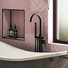Arezzo Matt Black Freestanding Bath Tap with Shower Mixer  Feature Large Image