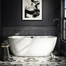 Arezzo Matt Black Freestanding Bath Tap with Shower Mixer  Standard Large Image
