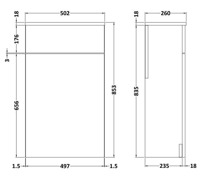 Arezzo Matt Black Freestanding Bathroom Suite (with Round Basin, Vanity Unit, WC Unit + Bath)