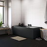 Arezzo Matt Black Front Bath Panel - 1800mm