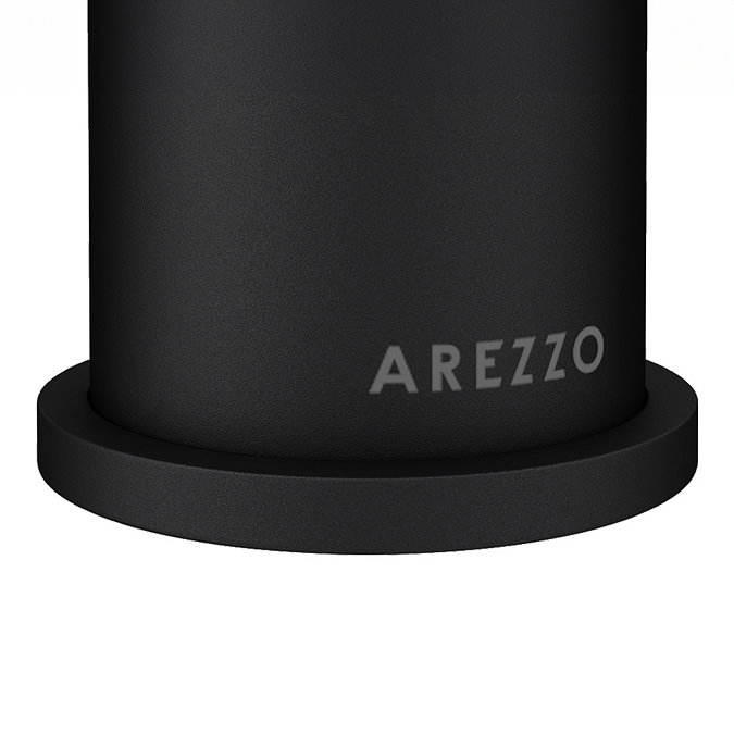 Arezzo Round Matt Black High Rise Mono Basin Mixer Tap