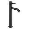 Arezzo Round Matt Black High Rise Mono Basin Mixer Tap