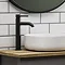 Arezzo Round Matt Black High Rise Mono Basin Mixer Tap  Newest Large Image