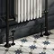 Arezzo Matt Black Industrial Style Angled Radiator Valves