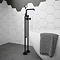 Arezzo Matt Black Industrial Style Freestanding Bath Shower Mixer Tap Large Image