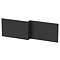 Arezzo Matt Black L-Shaped Front Bath Panel - 1700mm