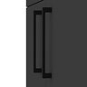 Arezzo Matt Black L-Shaped Shower Bath Suite with Vanity Unit & Toilet
