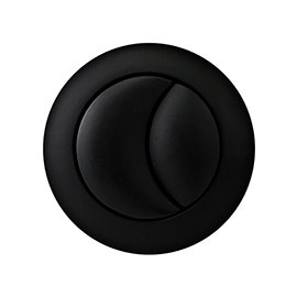 Arezzo Matt Black Push Button for Close Coupled Cisterns Medium Image
