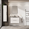 Arezzo Matt Black 500 x 700mm Rectangular LED Illuminated Anti-Fog Bathroom Mirror