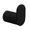 Arezzo Matt Black Robe Hook  Profile Large Image