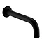 Arezzo Matt Black Round Concealed Manual Valve + Bath Spout Feature Large Image