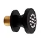 Arezzo Matt Black Round Concealed Triple Shower Valve with Fixed Head + 4 Body Jets In Bathroom Lar