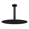 Arezzo Matt Black Round Shower Package with Concealed Valve + 300mm Ceiling Mounted Head  Newest Large Image