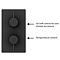 Arezzo Matt Black Round Shower Package with Concealed Valve + Ceiling Mounted Head Feature Large Image