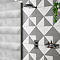 Arezzo Matt Black Round Shower Package with Concealed Valve + Inline Shower Head
