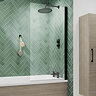 Arezzo Matt Black Square Complete Modern Bathroom Package