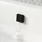 Arezzo Matt Black Square Concealed Thermostatic Shower Valve w. Handset + Freeflow Bath Filler  Feature Large Image