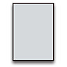 Arezzo Matt Black Square Edge 700 x 500 Mirror 