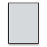 Arezzo Matt Black Square Edge Framed Bathroom Mirror - 800 x 600mm