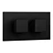 Arezzo Matt Black Square Shower Package w. Concealed Valve + Flat Fixed Shower Head Newest Large Image