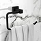 Arezzo Matt Black Towel Ring  Feature Large Image