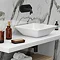 Arezzo Round Matt Black Wall Mounted Basin Mixer Tap Profile Large Image