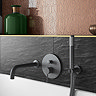 Arezzo Matt Black Wall Mounted Bath Spout  Feature Large Image