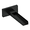 Arezzo Matt Black Wall Mounted Waterfall Basin/Bath Spout