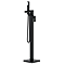 Arezzo Matt Black Waterfall Floor Mounted Freestanding Bath Shower Mixer