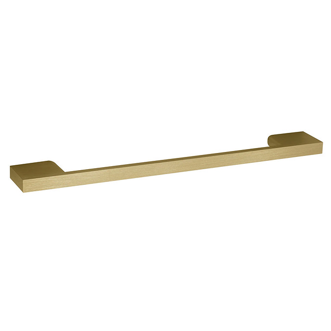 Arezzo Matt Blue 450mm 1TH Wall Hung Cloakroom Vanity Unit with Brushed Brass Handle  Feature Large 