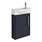 Arezzo Matt Blue 450mm 1TH Wall Hung Cloakroom Vanity Unit  Standard Large Image