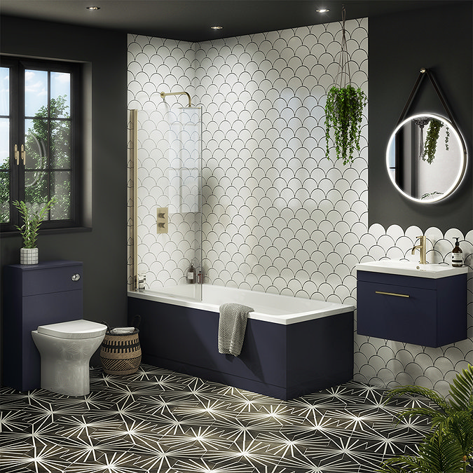 Arezzo Matt Blue End Bath Panel - 750mm  Profile Large Image